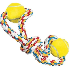 Zanies Tennis Ball Rope Toys for Dogs