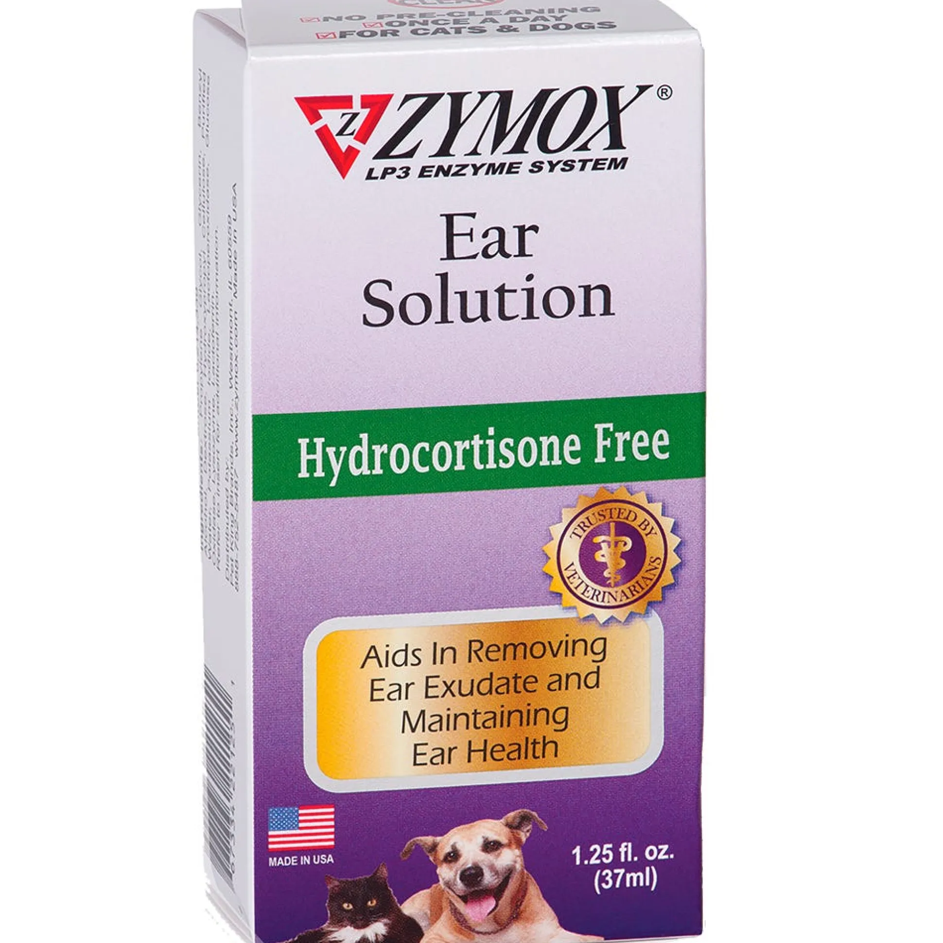 Zymox Ear Solution w/o HC 1.25oz